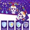 3 Pieces Day of The Dead Tablecloth Dia De Los Muertos Tablecover(Multi Color)108"L x 54"W